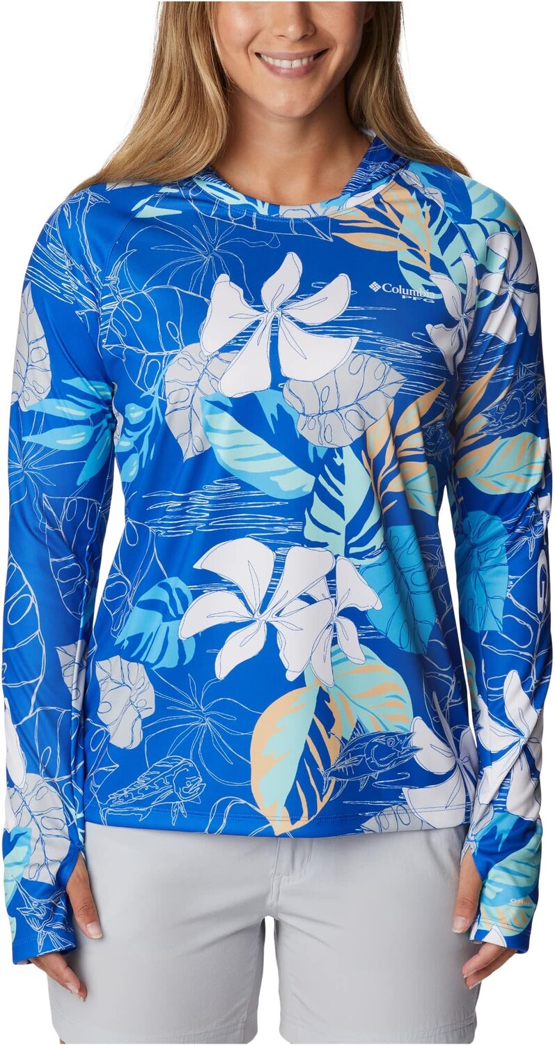 

Толстовка Super Tidal Tee Hoodie Columbia, цвет Blue Macaw Tropamix Fish