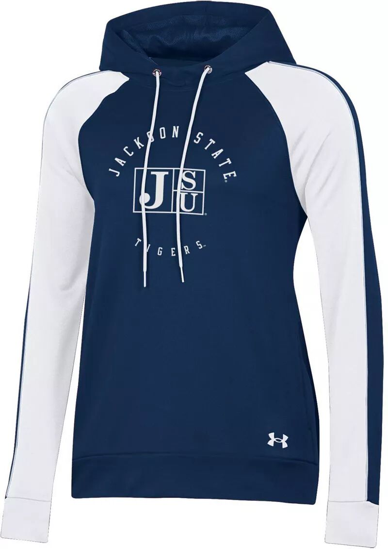 

Женский пуловер с капюшоном Under Armour Jackson State Tigers Navy Game Day