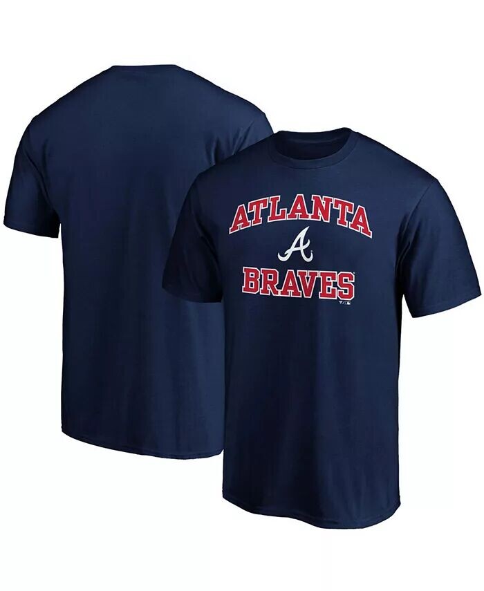 

Мужская темно-синяя футболка Atlanta Braves Heart Soul Fanatics, синий