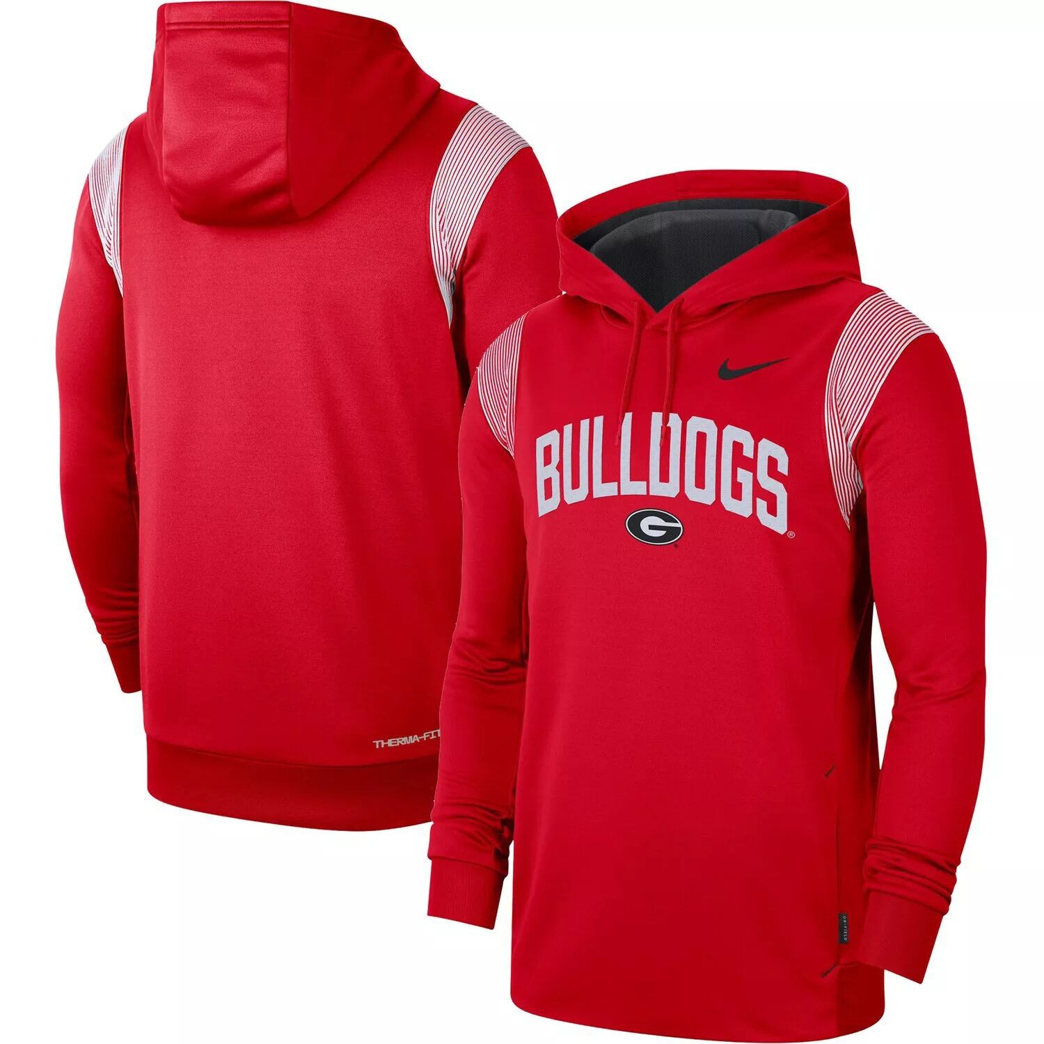 

Мужской пуловер с капюшоном Nike Red Georgia Bulldogs 2022 Game Day Sideline Performance