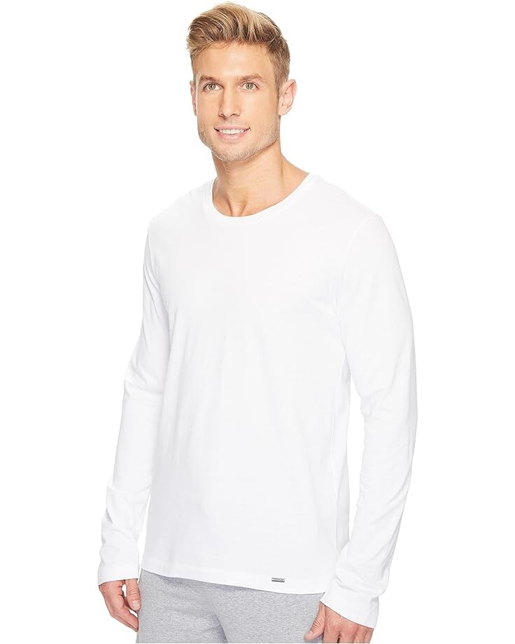 

Рубашка Hanro Living Long Sleeve Crew Neck Shirt, белый