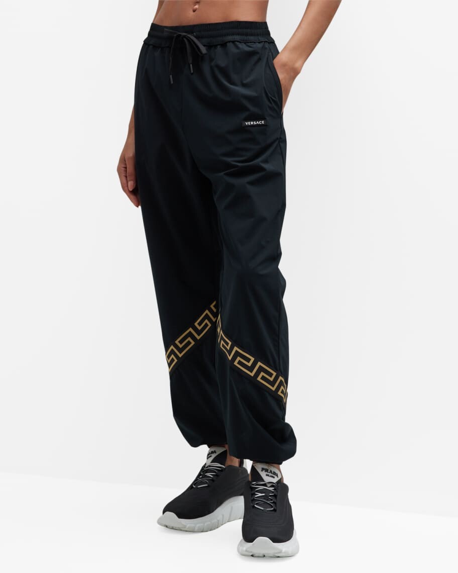 

Спортивные брюки Greca с кулиской Versace, Черный