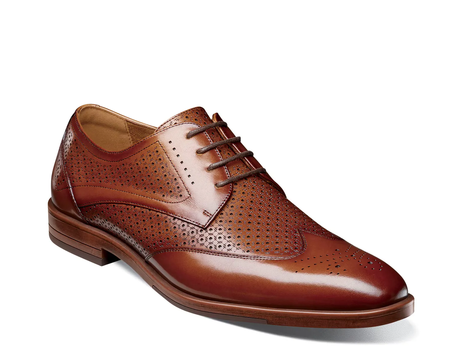 

Оксфорды Asher Wingtip Oxford Stacy Adams, цвет cognac