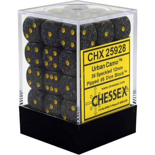 

Игровые кубики Speckled D6 Set Of 36 : Urban Camo Chessex