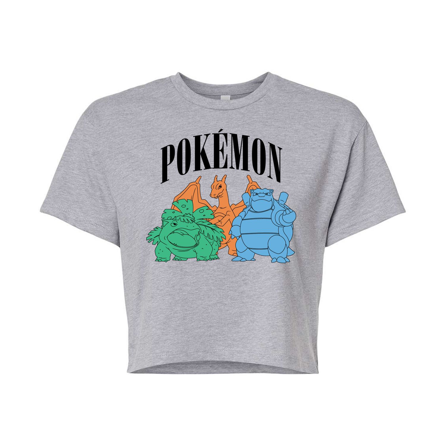 

Укороченная футболка для подростков Pokemon Group Licensed Character, серый
