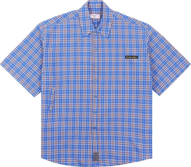 

Рубашка Martine Rose Short-Sleeve Wrap 'Blue', синий