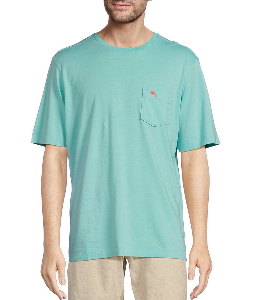 Tommy Bahama New Bali Skyline однотонная футболка с круглым вырезом и короткими рукавами, синий мужская футболка bali sky с круглым вырезом и короткими рукавами tommy bahama мульти