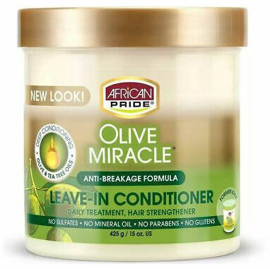 Несмываемый кондиционер Olive Miracle, Кондиционер для волос, 444 мл African Pride распошивальная машина elna 444