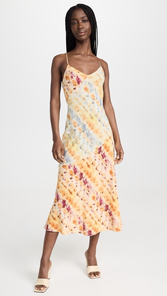

Платье Jason Wu Printed Silk Bias Cut Maxi Slip