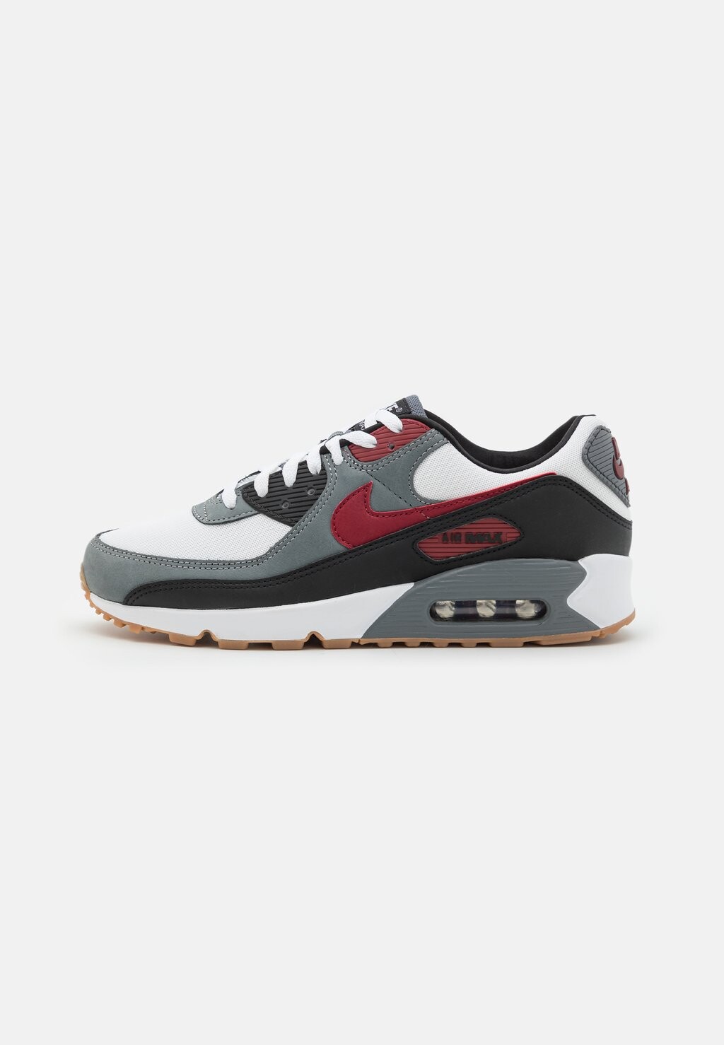 

Низкие кроссовки Air Max 90 Nike, цвет white/team red/gum brown, Черный