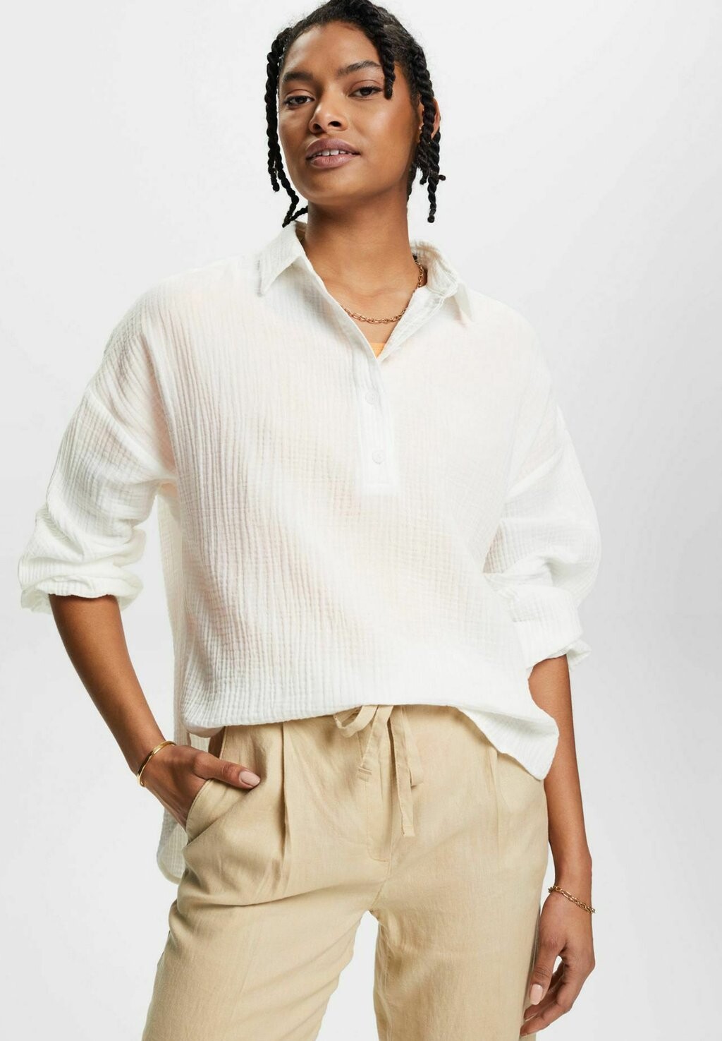 

Блуза edc by Esprit, белый