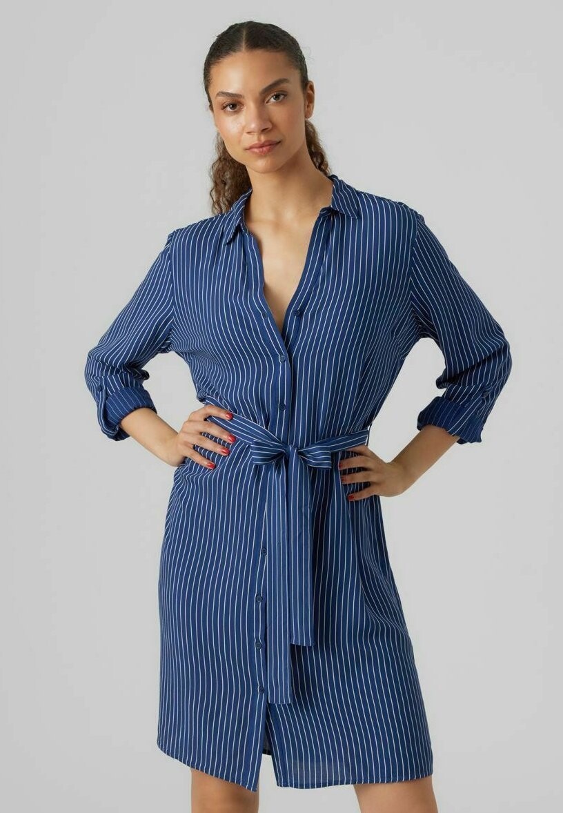 

Платье-рубашка Vero Moda, светло-синий