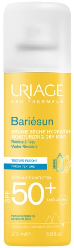 Uriage Bariesun SPF50+ туман для загара, 200 ml uriage набор увлажняющий крем spf50 50 мл термальная вода 50 мл uriage bariesun