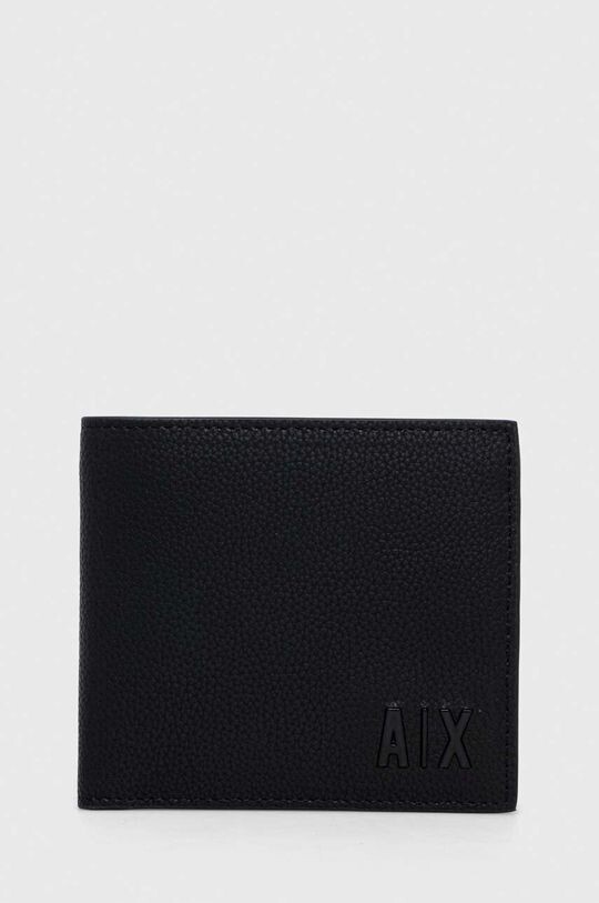 

Кожаный кошелек Armani Exchange, черный