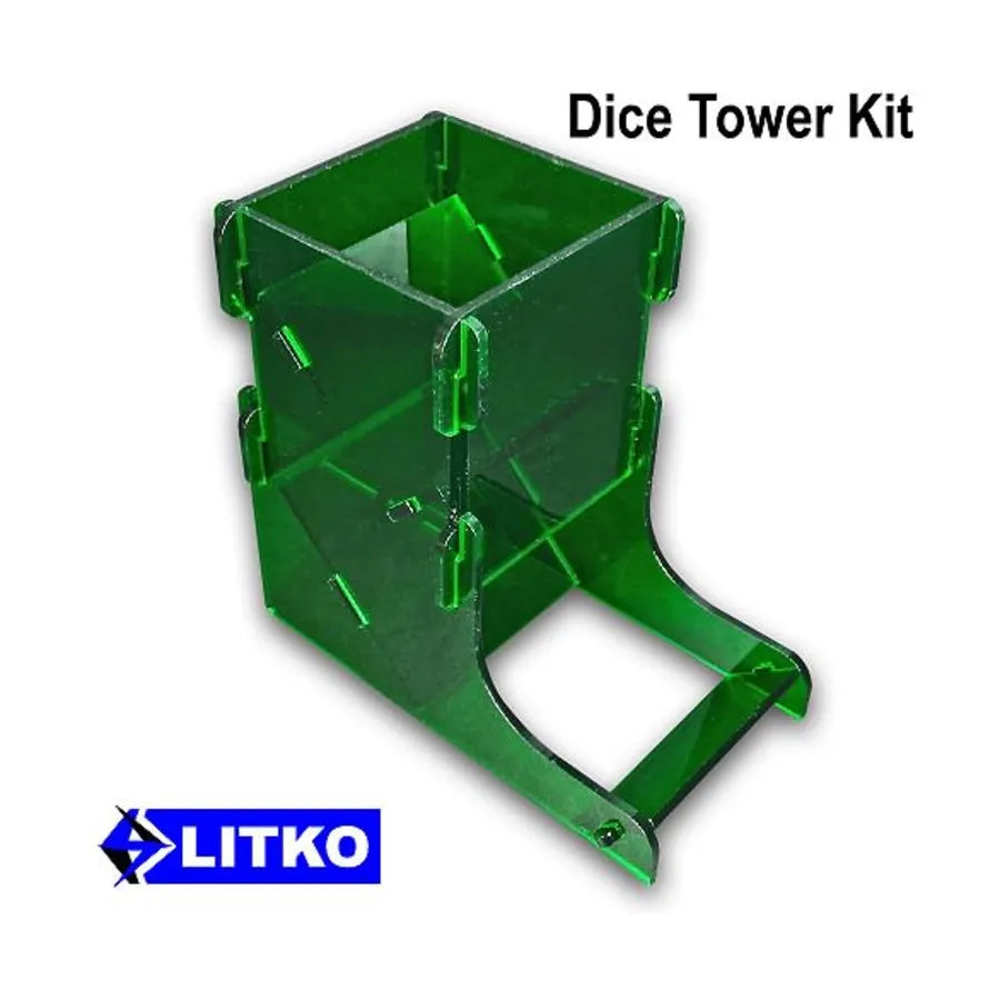 

Полупрозрачная зеленая башня для игры в кости, Dice Towers (Litko Aerosystems)