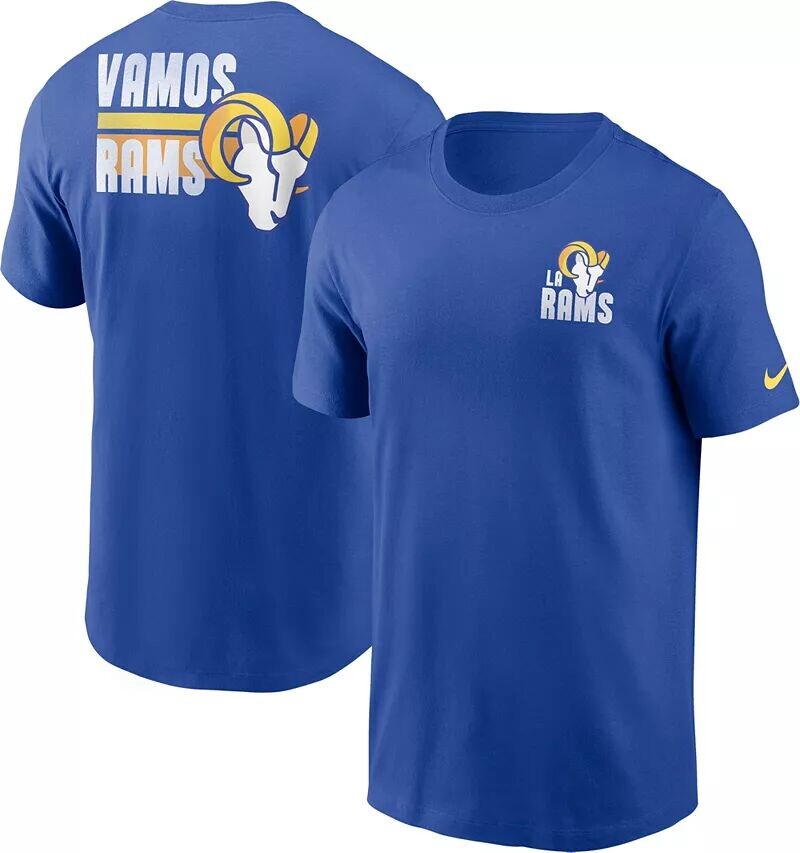 

Мужская футболка Nike Los Angeles Rams Blitz с надписью Royal Royal