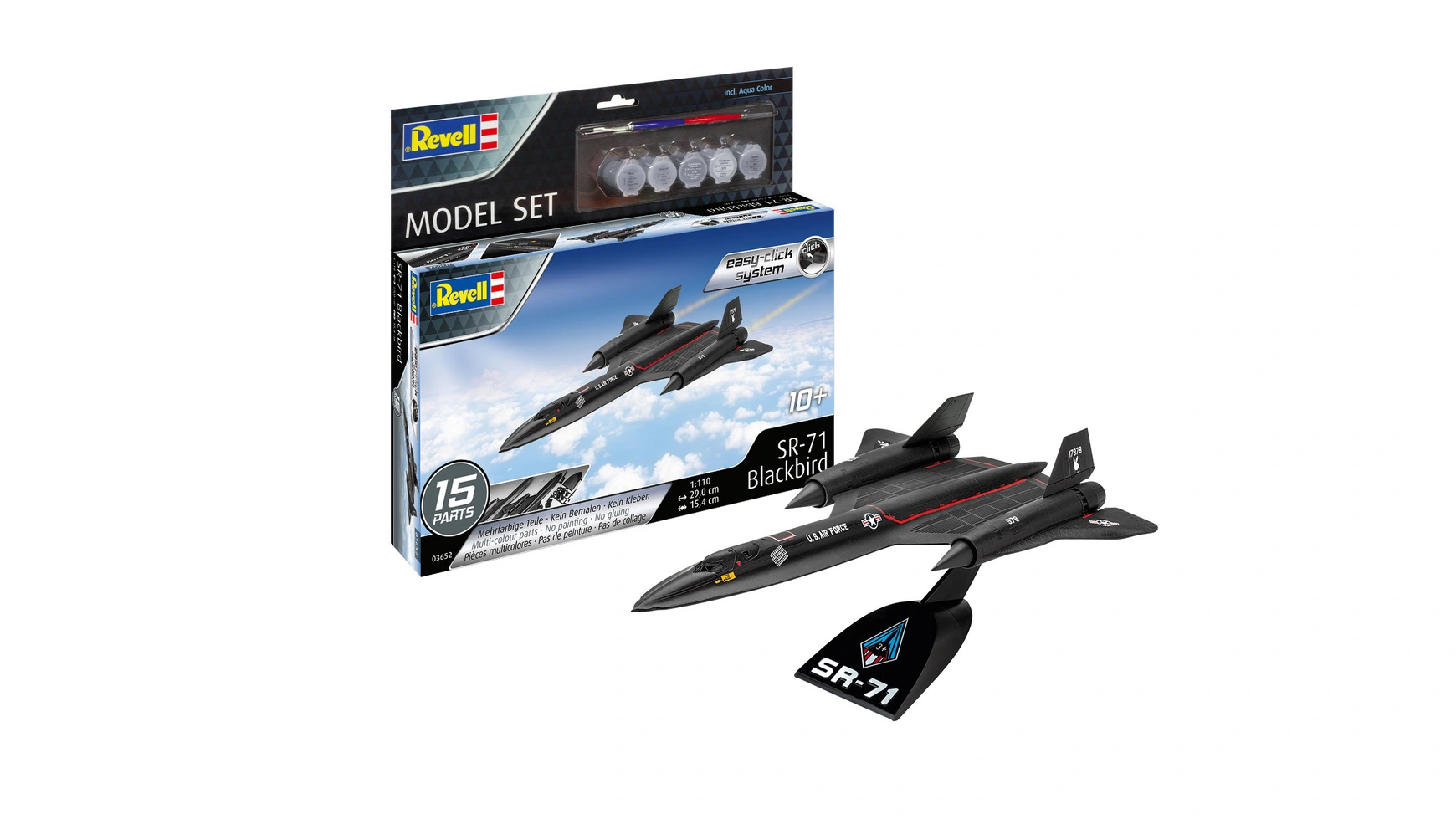 Набор моделей Revell Lockheed SR-71 Blackbird с системой easy-click