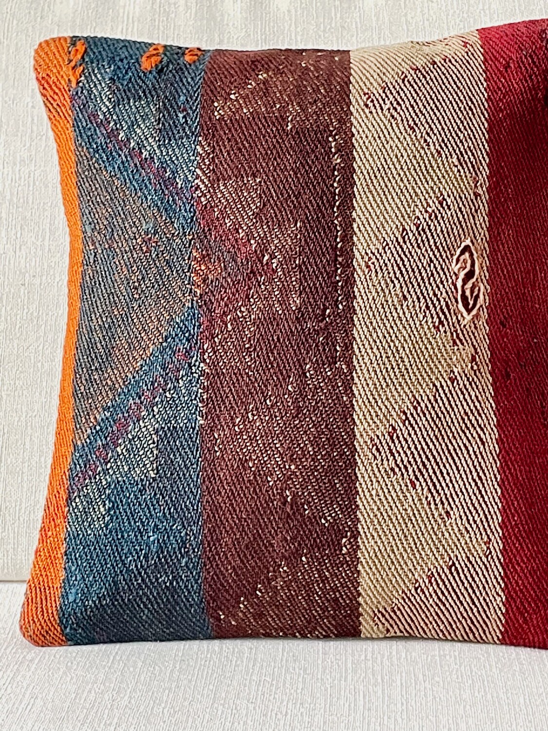 

Подушка Kilim, винтажная подушка Kilim, подушка для медитации, турецкая декоративная наволочка-килим, винтажная подушка для поясницы в стиле бохо Tapis, 40x40 см