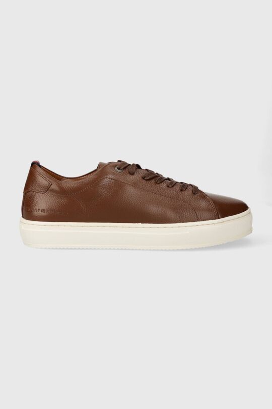 

Кожаные кроссовки PREMIUM CUPSOLE GRAINED LTH Tommy Hilfiger, коричневый