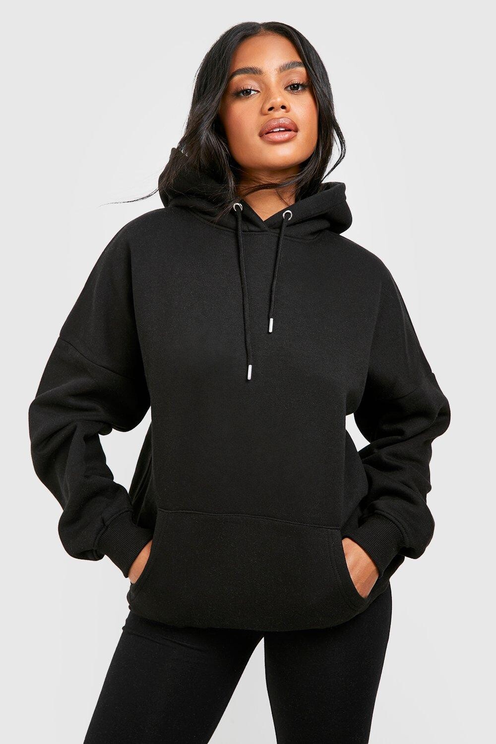 

Базовое худи оверсайз Boohoo, черный