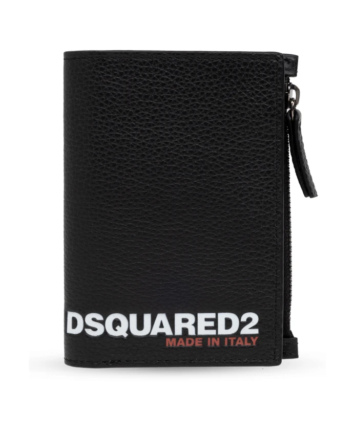 

Кожаный кошелек Dsquared2, черный