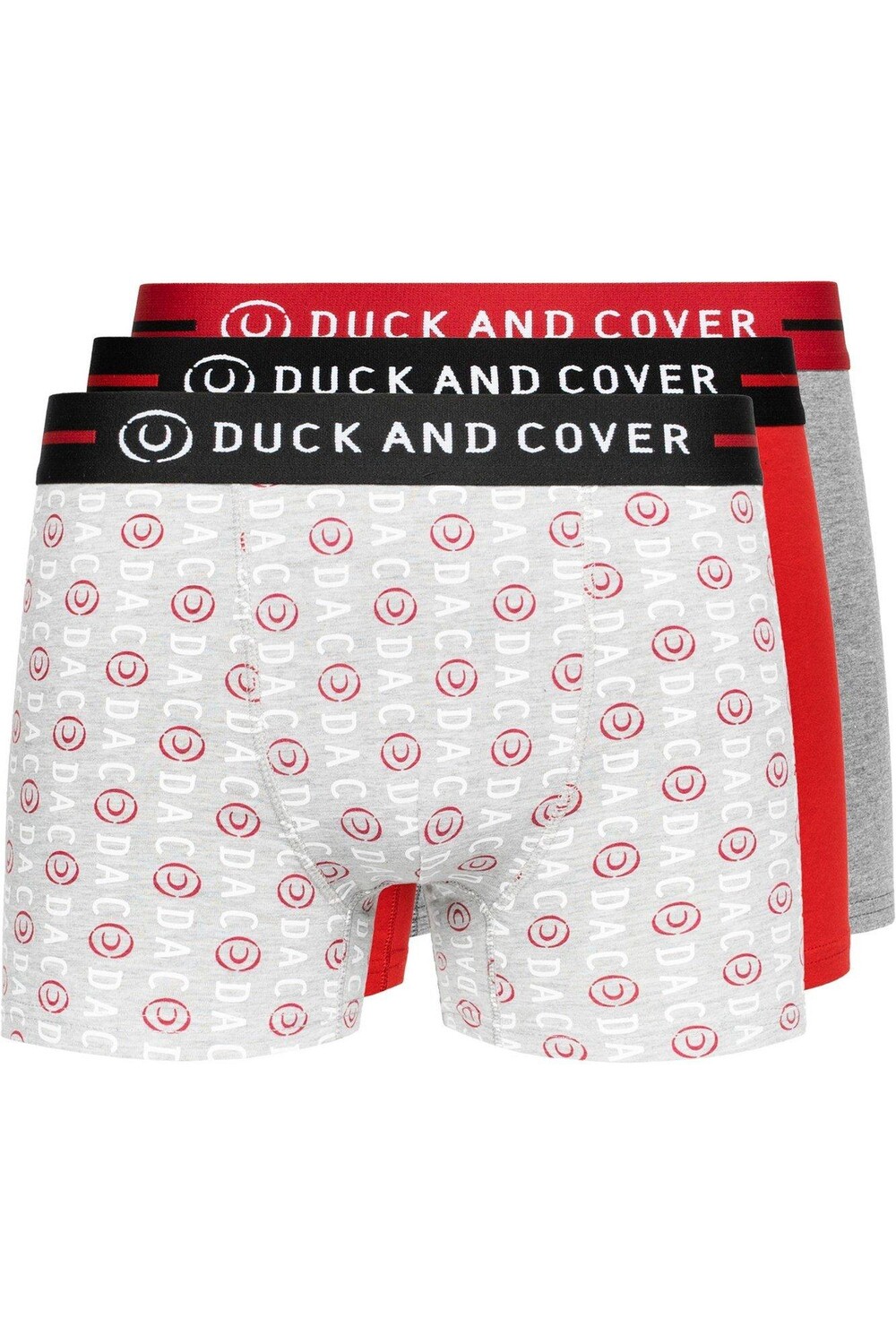 

Боксеры Stamper (3 шт.) Duck and Cover, красный