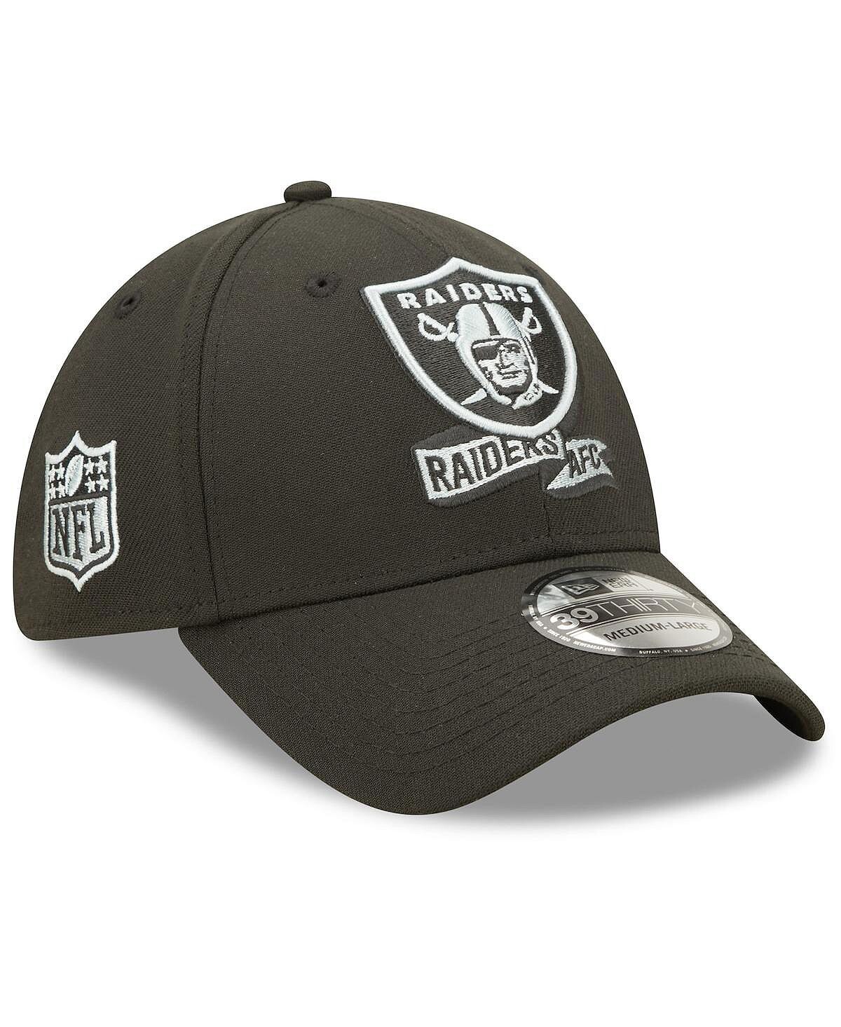 

Мужская черная кепка Las Vegas Raiders 2022 Sideline 39THIRTY Flex. New Era