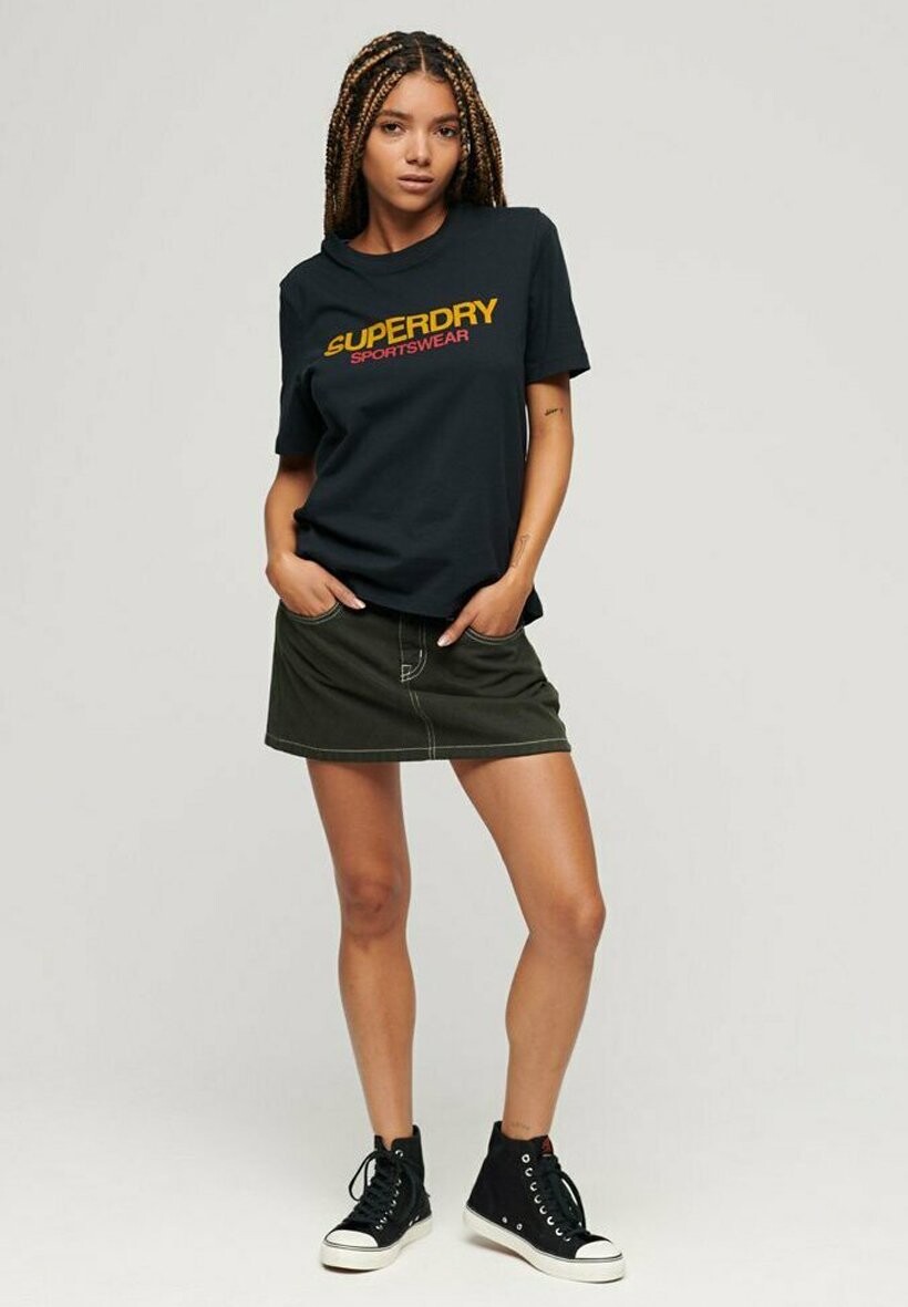 

Футболка с принтом SPORTSWEAR LOGO Superdry, синий
