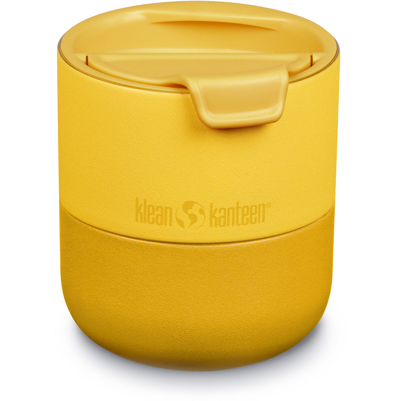 Низкая шариковая кружка с откидной крышкой и подъемом Klean Kanteen, желтый