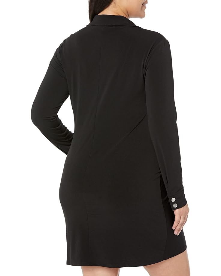 

Платье Michael Kors Solid Snap Ruched Mini Dress, черный
