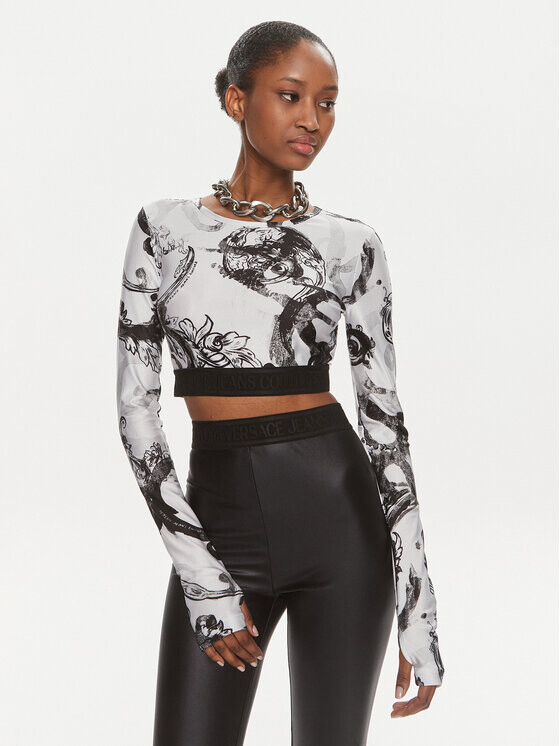 

Топ скинни Versace Jeans Couture, белый
