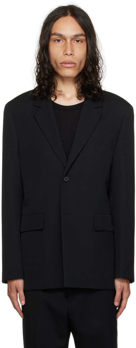 

Черный однобортный пиджак Jil Sander