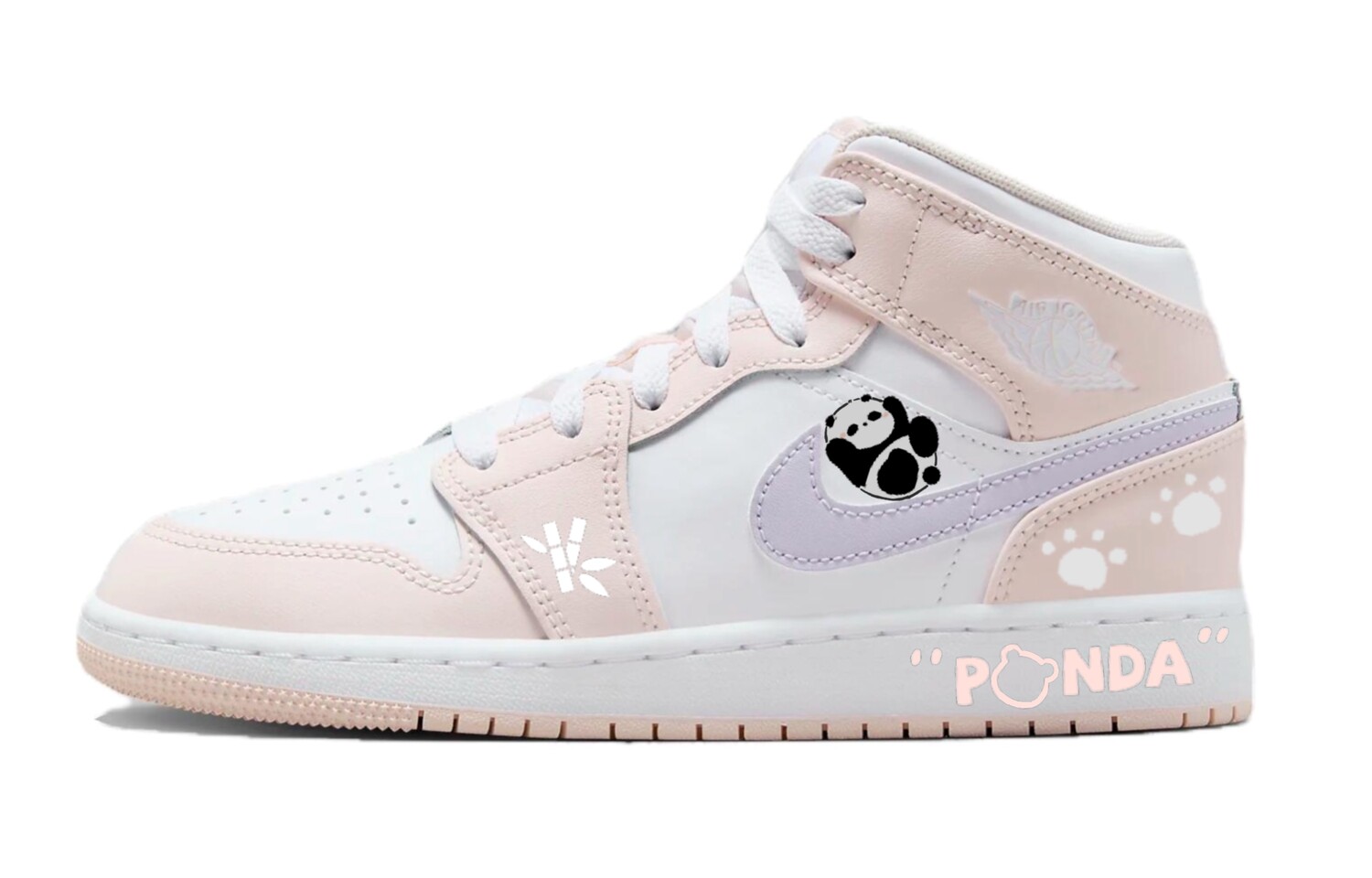 

Кроссовки Air Jordan 1 Vintage Basketball Shoes Women's Mid-top Pink/Purple, фиолетовый