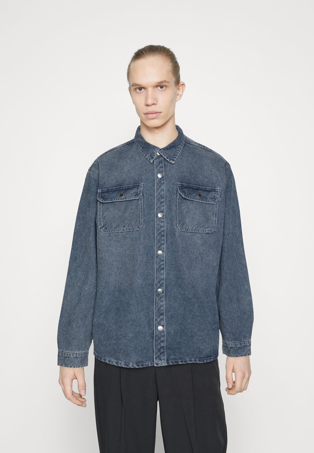 

Рубашка OVERSHIRT PLUS Redefined Rebel, голубой