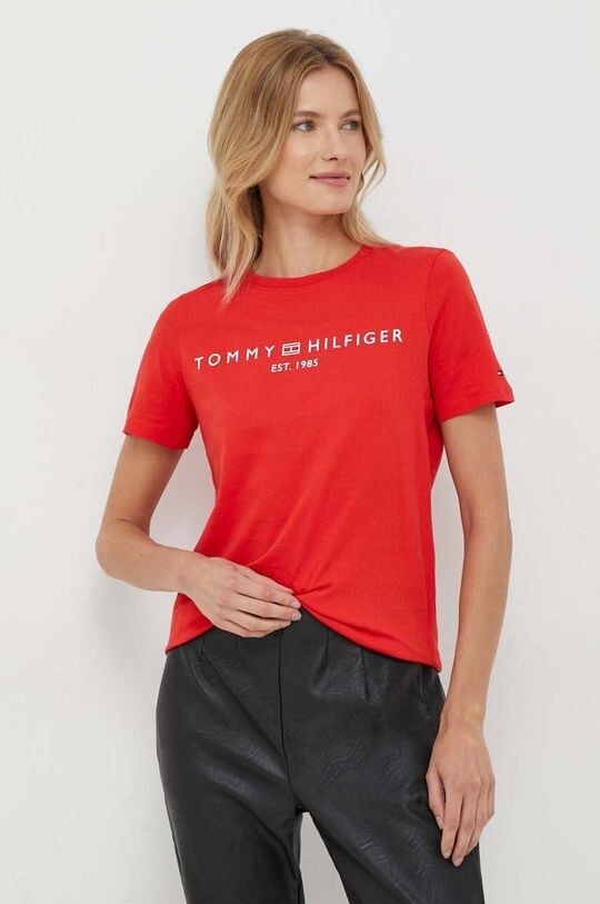 

Хлопковая футболка Tommy Hilfiger, красный
