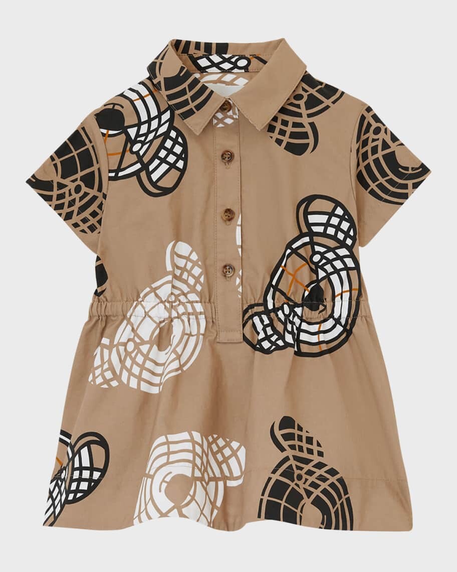 

Платье трапециевидной формы с принтом Tammy Bear для девочки, размер Newborn-18M Burberry