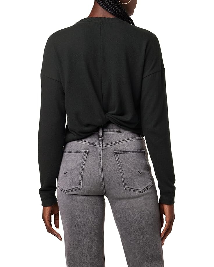 

Толстовка Hudson Jeans Twist Back Long Sleeve Sweatshirt, черный