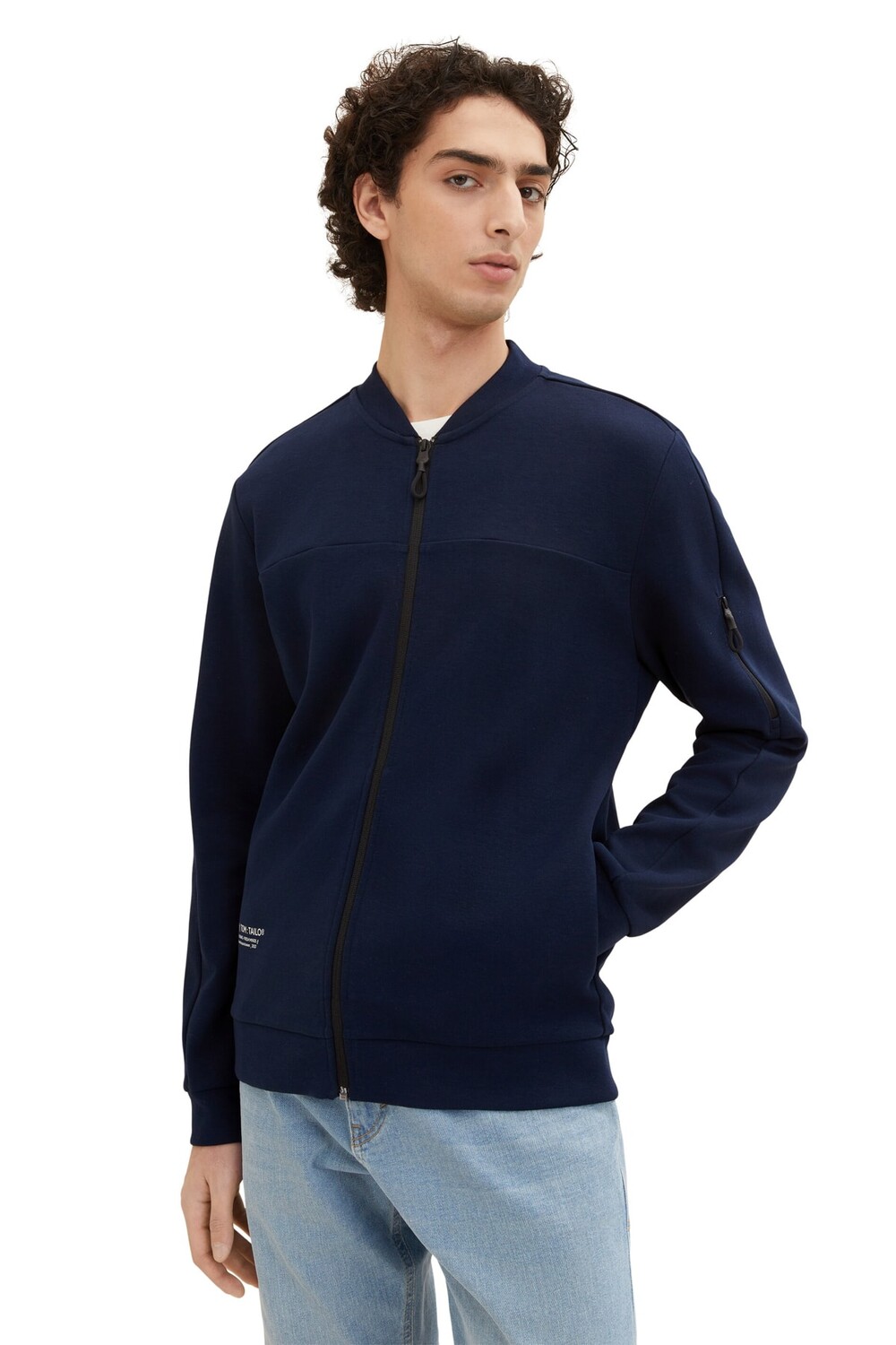 

Толстовка - Синий - Классический крой Tom Tailor Denim, синий