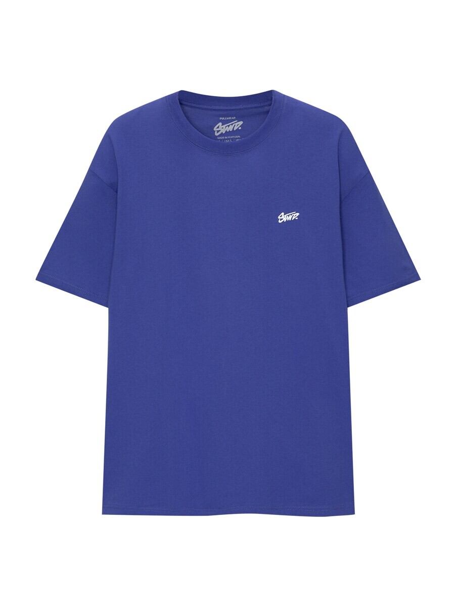 

Футболка Pull&Bear, цвет Ultramarine blue