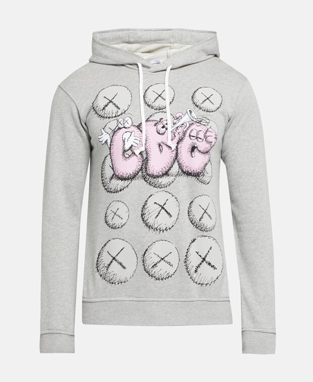 

Худи с капюшоном Comme des Garçons, серый
