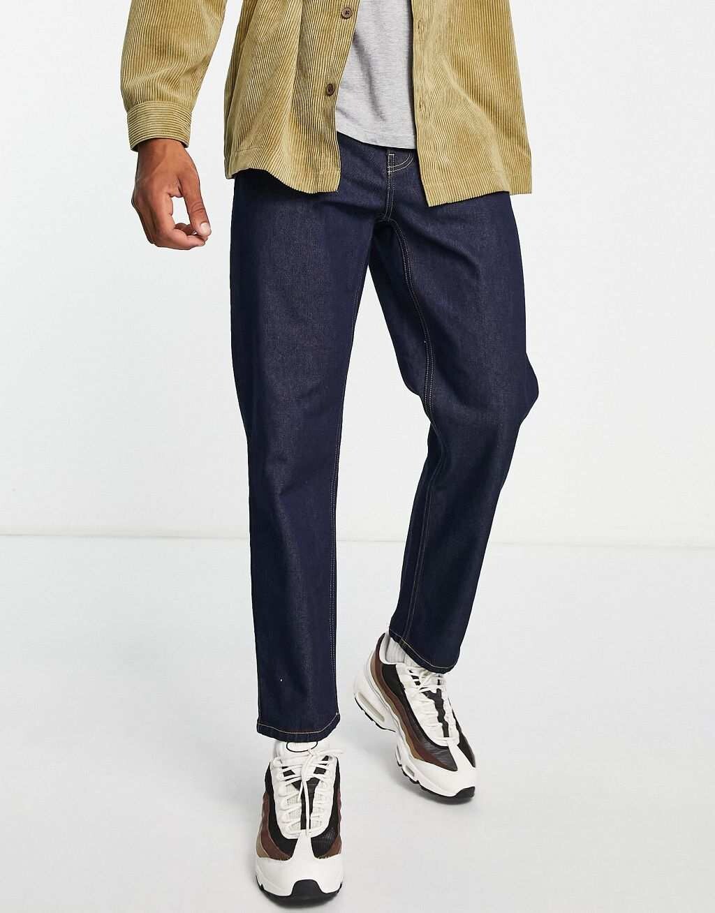 

Свободные зауженные джинсы синего цвета Carhartt WIP newel