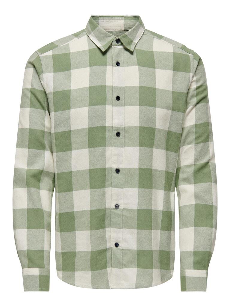 Рубашка ONLY Langarm, цвет hedge green