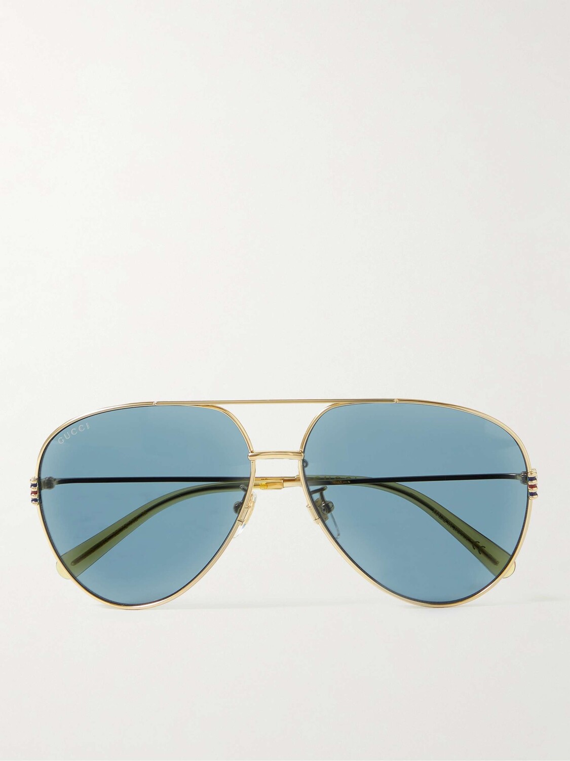

Золотистые солнцезащитные очки-авиаторы GUCCI EYEWEAR, золотой