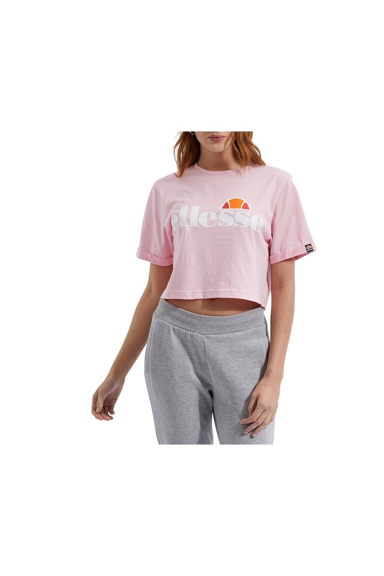 

Короткая футболка с логотипом Alberta Ellesse, розовый