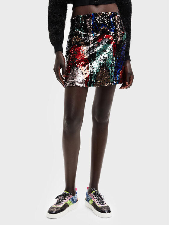 

Мини-юбка приталенного кроя Desigual, мультиколор