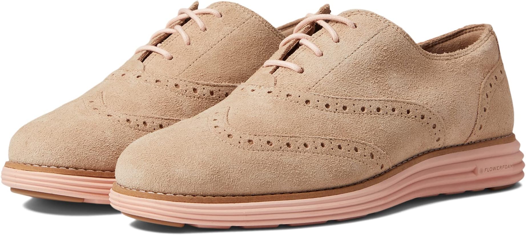 

Оксфорды Original Grand Short Wing Tip Oxford Cole Haan, цвет Cremini Suede