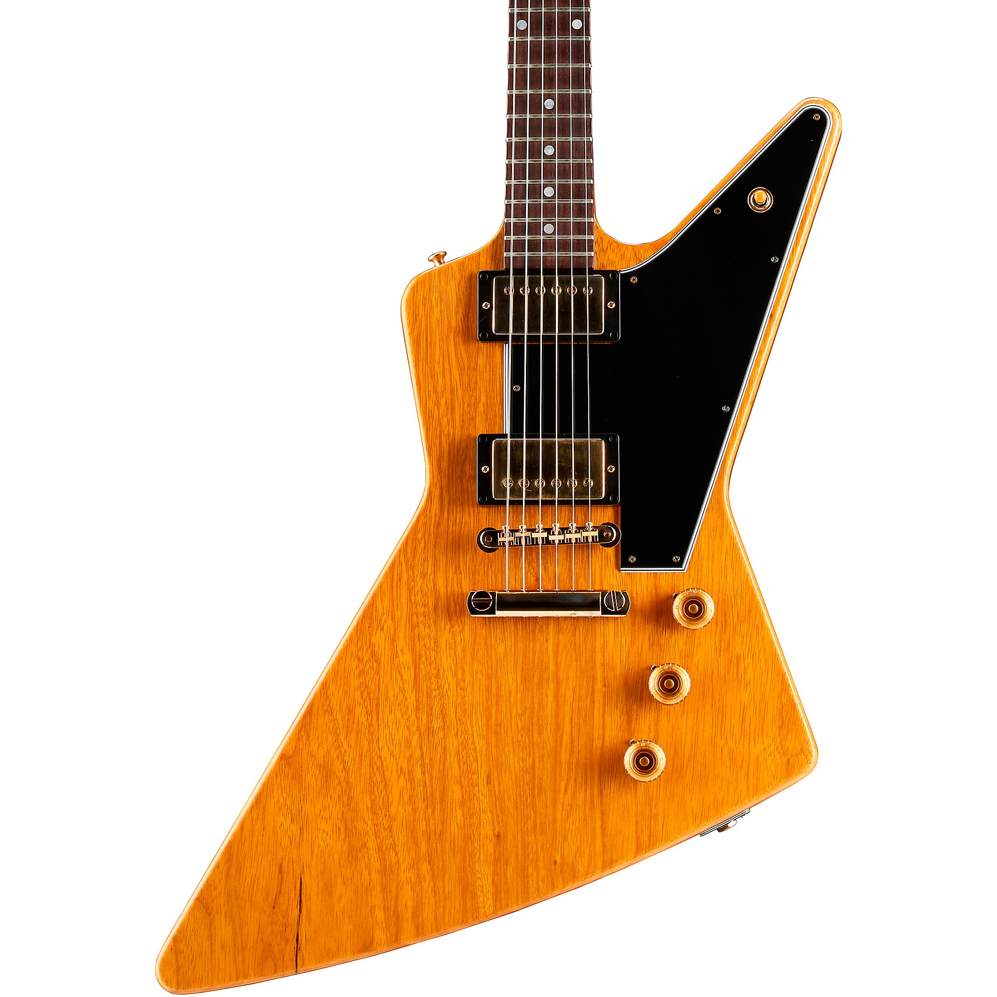 цена Электрогитара Gibson Custom 1958 Korina Explorer Black Pickguard, натуральный