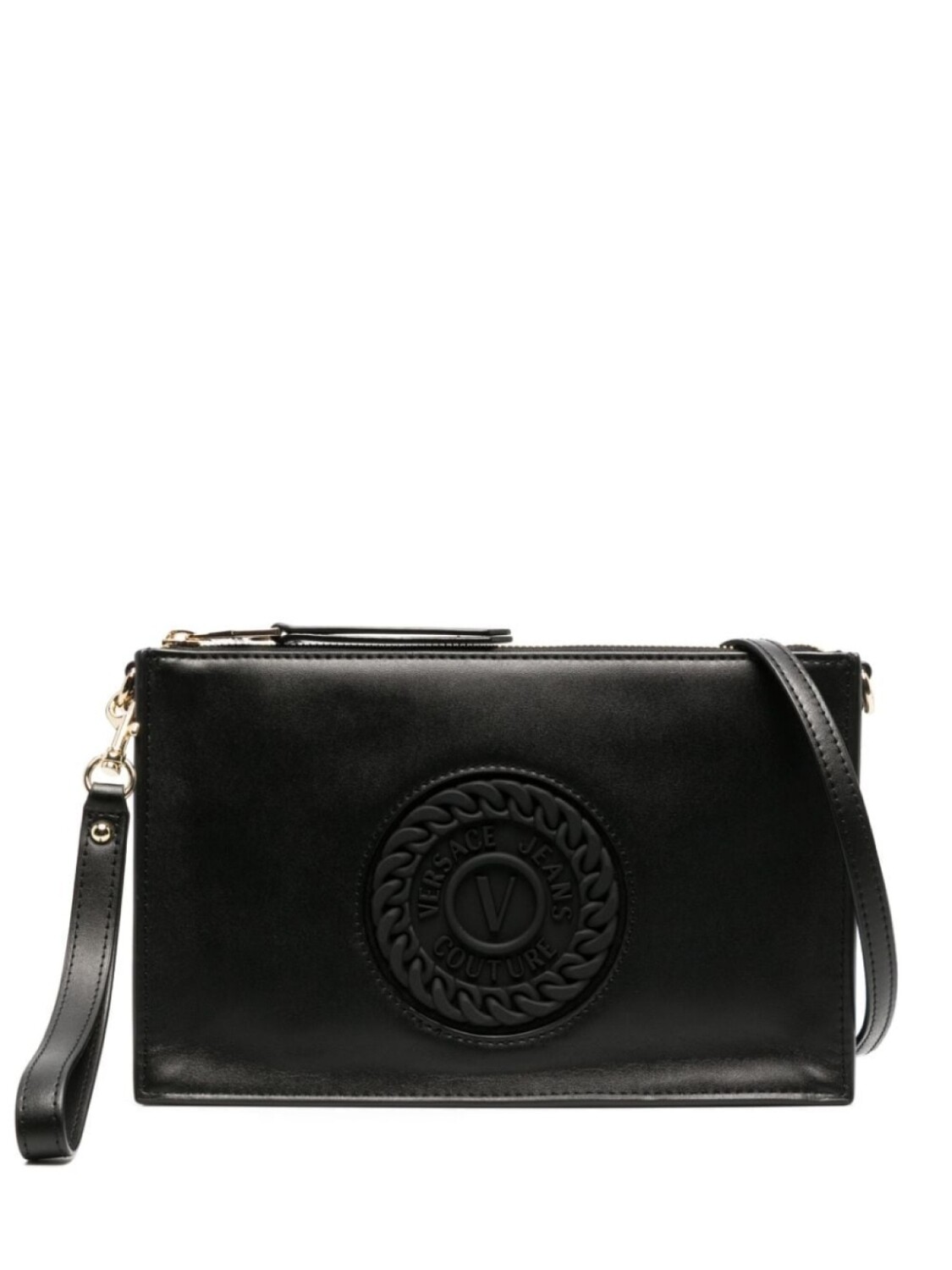 

Versace Jeans Couture сумка через плечо с тисненым логотипом, черный