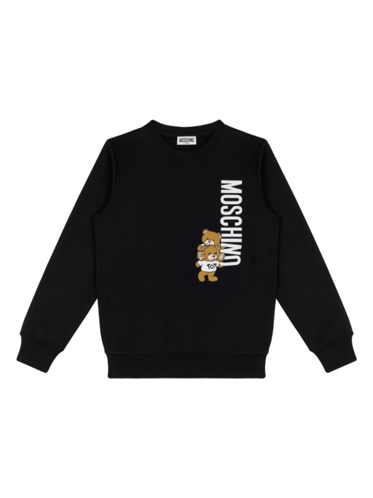 

Moschino Kids толстовка с мотивом плюшевого мишки, черный