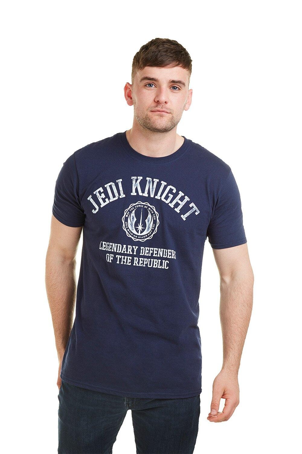 

Хлопковая футболка Jedi Knight Collegiate Star Wars, синий